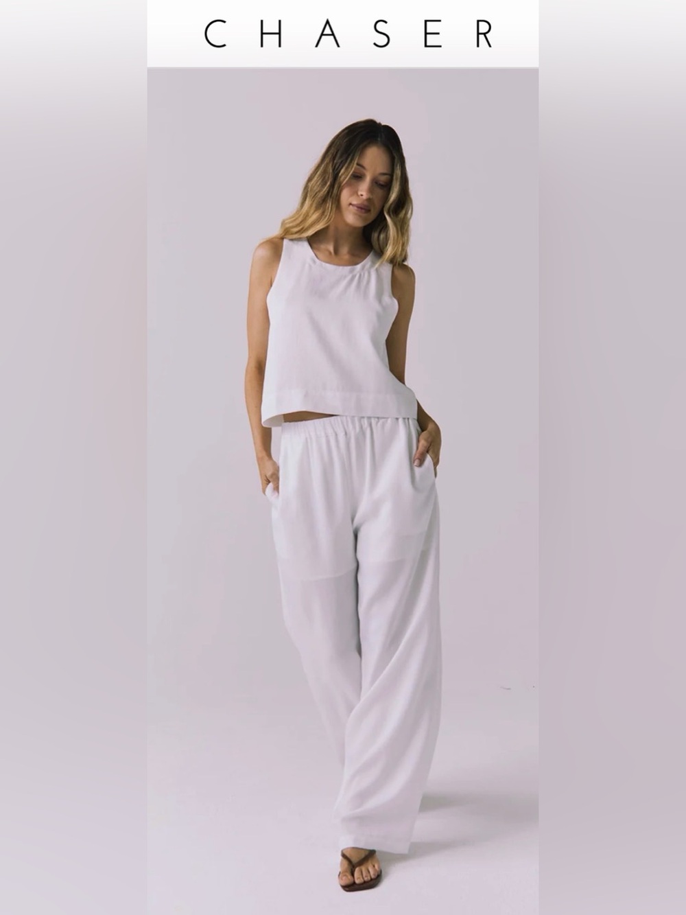 SET NWOT Chaser - Website Full Price Riley Tank / Bellow Pants Both Small
